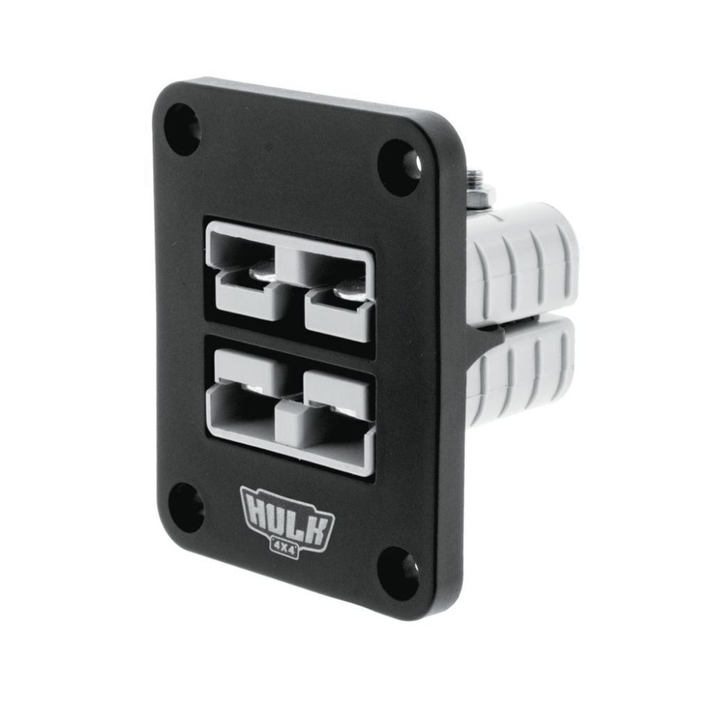 HULK-4X4-DOUBLE-FLUSH-MOUNT-HOUSING-50amp-ANDERSON-STYLE-PLUGS